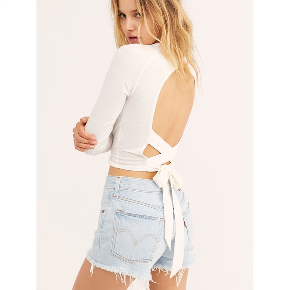 Free People Night Trouble Long Sleeve Top - Picture 3 of 3